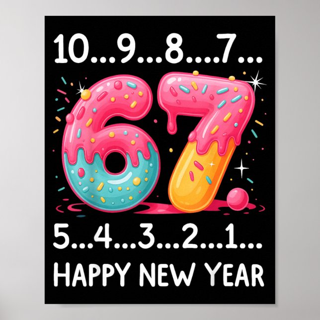 Sweet 67 New Year Countdown 2026 Funny Happy New Y Poster (Framsidan)