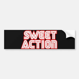 Sweet Action College Retro 80s Humor Bildekal