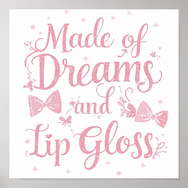 Sweet Aesthetic Makeup Lover Typography Poster (Framsidan)