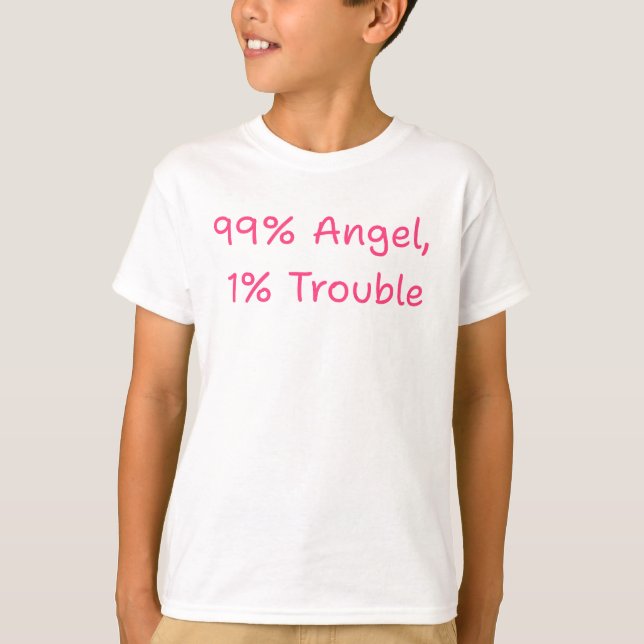 Sweet and Sassy Angel Children Shirt T Shirt (Framsida)