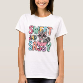Sweet and Sassy Raccoon T-Shirt