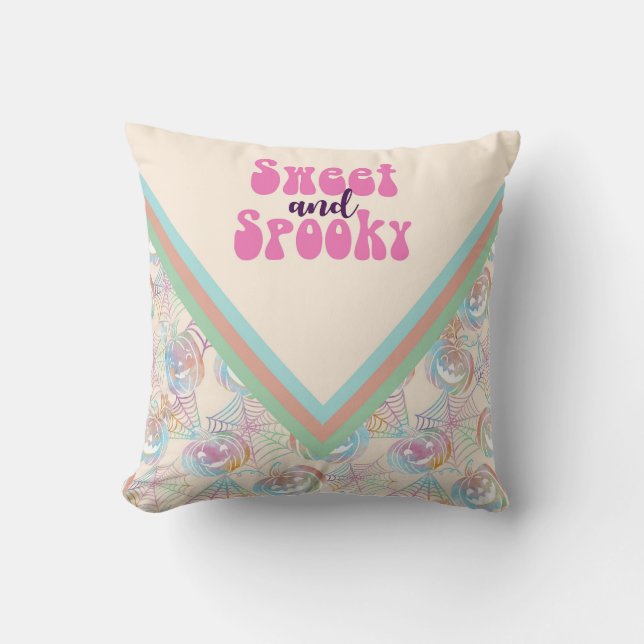 Sweet and Spooky Halloween Kudde (Framsida)