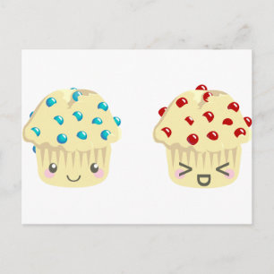 Sweet and Tart Muffin Pair Vykort