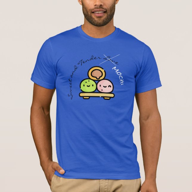 Sweet and Tender Mochi Whimsical T-Shirt (Framsida)