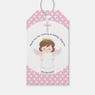 Sweet Angel Baptism First Communion Tack Presentetikett