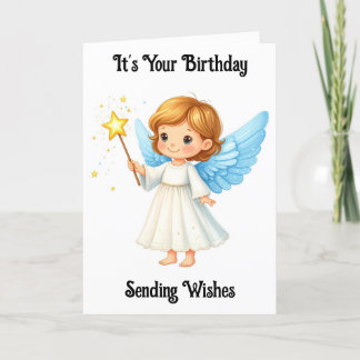 Sweet Angel Birthday Greeting Card Kort