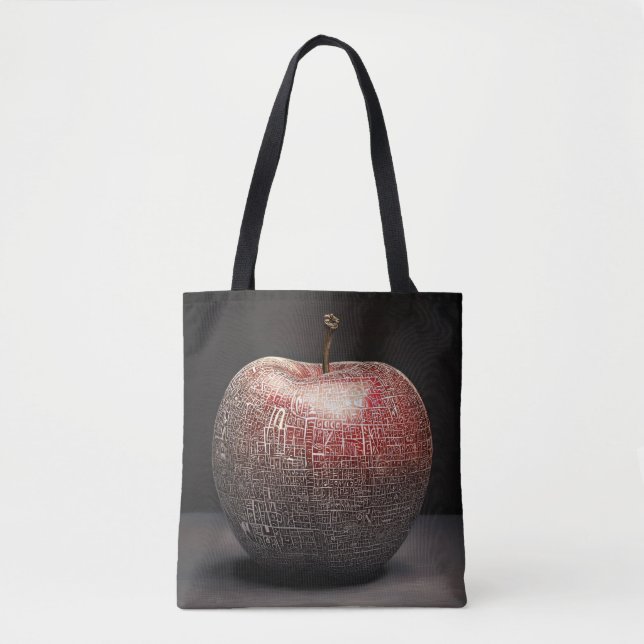 Sweet Apple Tote Bag Tygkasse (Framsida)