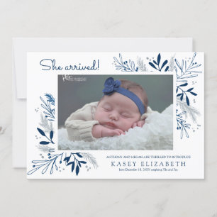 Sweet Arrival Baby meddelande   Winter Grenar