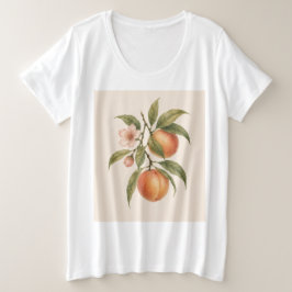 Sweet as a Peach | Vintage Peach Botanical Design T Shirt