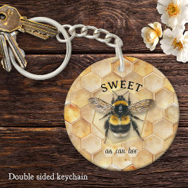 Sweet As Can Bee Vintage Watercolor Honeycomb