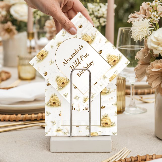 Sweet As Can Bee Wild One Birthday Pappersservett (Skapare uppladdad)