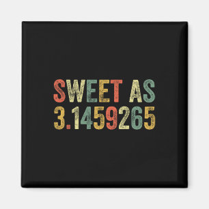 Sweet as Pi Day Funny 3,14 Number Älskare Funny Ma Magnet