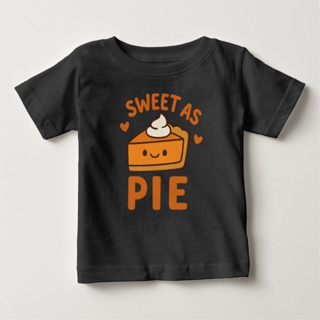 Sweet as Pie – Cozy Fall Kids T-Shirt (Framsida)