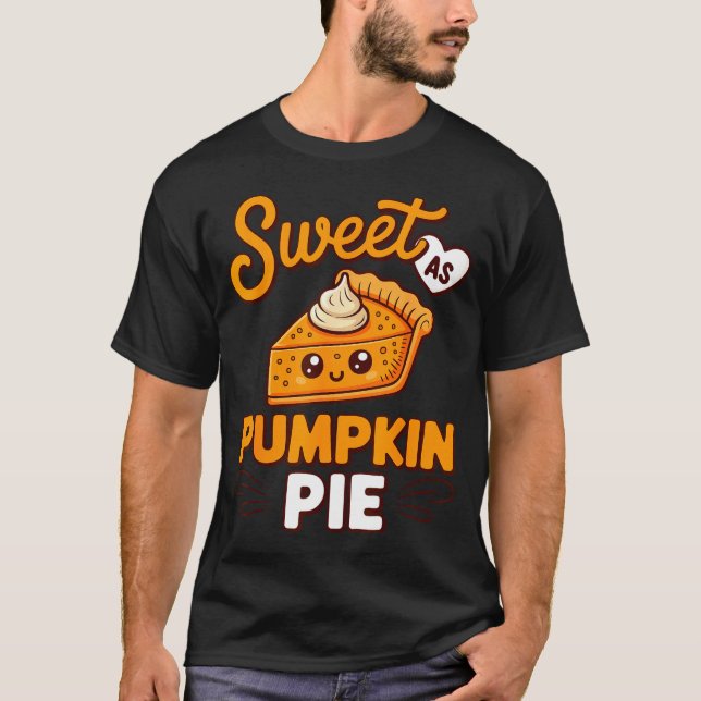 Sweet As Pumpkin E Shirt Adult Kids Men Women Than T Shirt (Framsida)