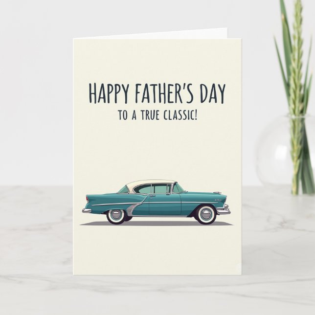 Sweet Auto Fathers Day Card Kort (Framsida)