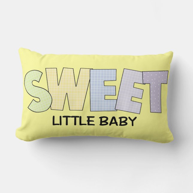 Sweet Baby accent Bedroom eller Nursery Pillow Lumbarkudde (Framsida)