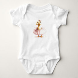 Sweet Baby Anka Duckling i Rosa Dress T Shirt