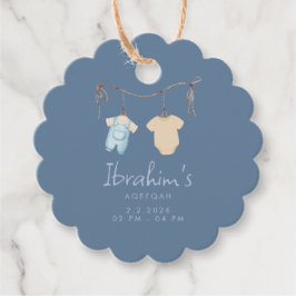 Sweet Baby Boy Aqeeqah Favor Gåvor Etiketter