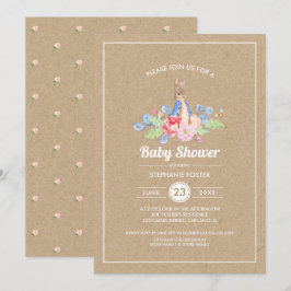 Sweet Baby Bunny | Kaninbabyskor Inbjudningar