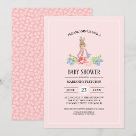 Sweet Baby Bunny | Kaninbabyskor Inbjudningar