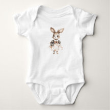 Sweet Baby Bunny Rabbit Wearing a Dress