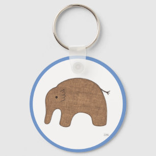 Sweet Baby Elephant Keychain-Erin Brie Art Keychai Nyckelring