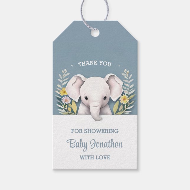 Sweet Baby Elephant Presentetikett (Framsidan)