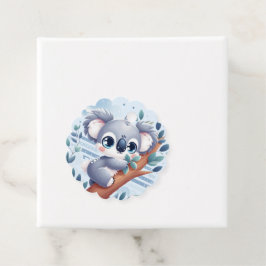 Sweet Baby Koala - Favor Tag Gåvor Etiketter
