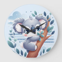 Sweet Baby Koala - Large Clock Stor Klocka