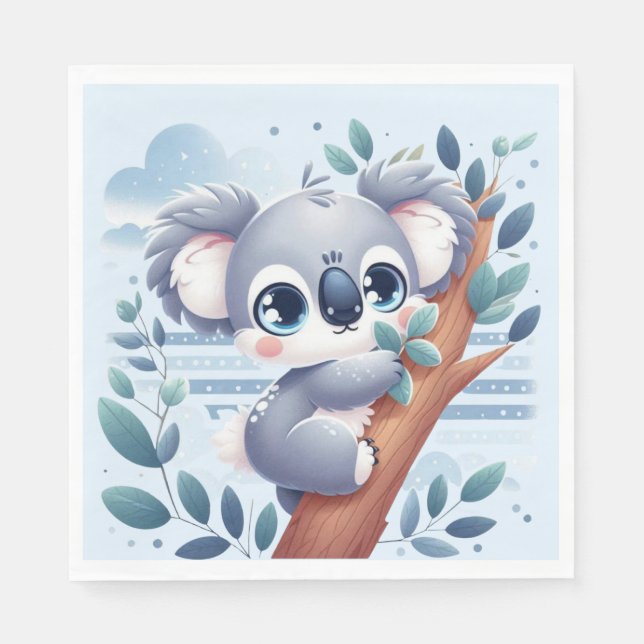 Sweet Baby Koala - Napkin Pappersservett (Framsidan)
