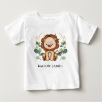 Sweet Baby Lejon Jungle Safari Animal Boy Vild One