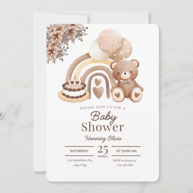 Sweet Baby Moments Shower Invitation Inbjudningar (Framsida)