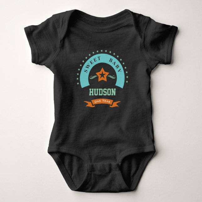 Sweet Baby och Baby Namn Anpassningsbar Tee Shirt (Framsida)