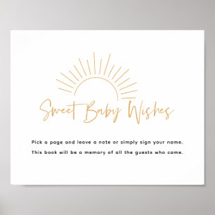 Sweet Baby Önskemål Boho Sunshine Poster
