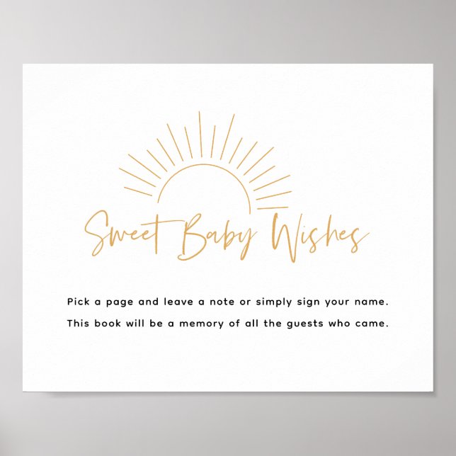 Sweet Baby Önskemål Boho Sunshine Poster (Framsidan)