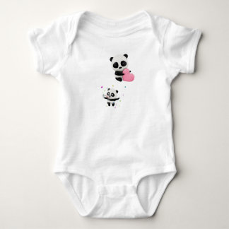 Sweet Baby Panda Cushion | Two Happy Pandas Pillow T Shirt