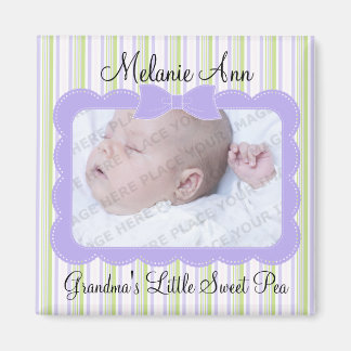 Sweet Baby Pea Photo Magnet