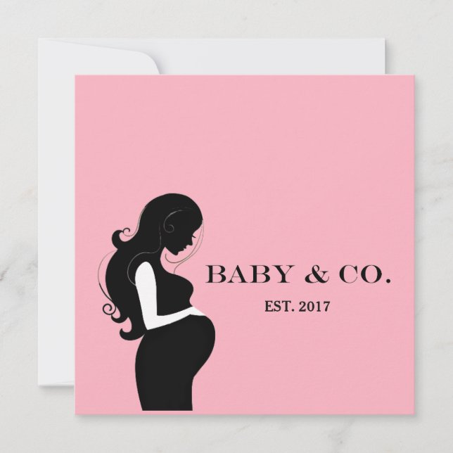 Sweet BABY Rosa Girl Shower Sprinkle Party Inbjudningar (Framsida)