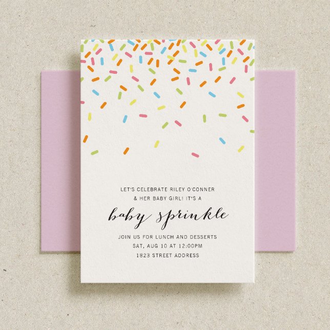 Sweet Baby Sprinkle Inbjudan (Skapare uppladdad)
