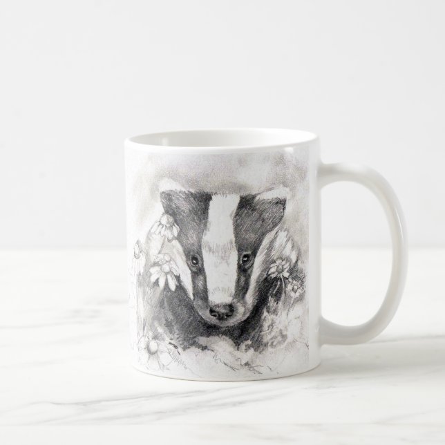 Sweet Badger Sketch Mugg (Höger)