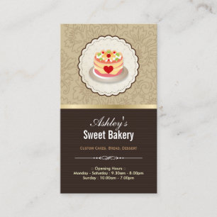 Sweet Bakery Boutique - Cakes Pudding Jelly Pastry Visitkort
