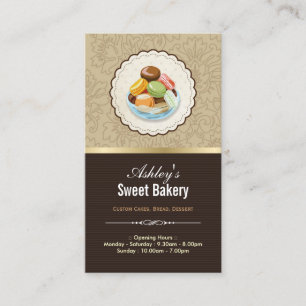 Sweet Bakery Boutique - Fransk Parisian Macaroons Visitkort