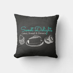 Sweet Bakery Chalkboard Business Kudde
