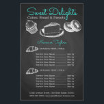Sweet Bakery Chalkboard Flygblad<br><div class="desc">Söt bakerichalkboard-design. Du kan klicka på anpassa ytterligare om du vill ändra typsnitt och du kan ändra ställen och storlek för teckning.</div>
