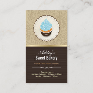 Sweet Bakery Shop - Muffinsar Chocolates Dessert Visitkort