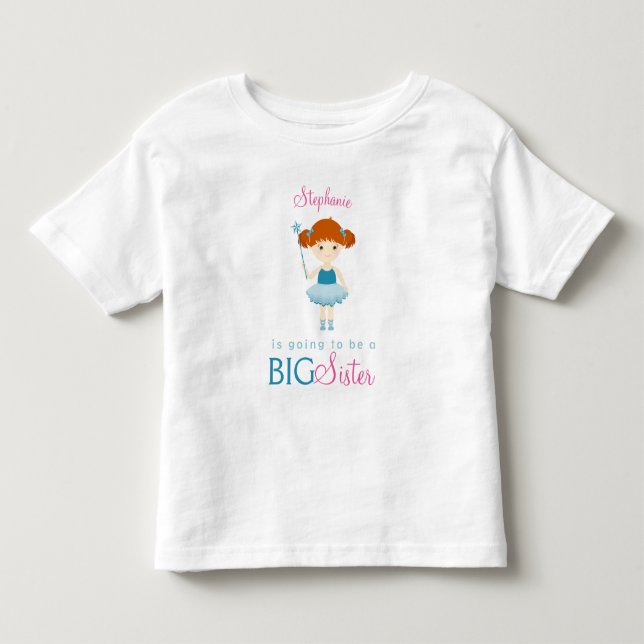 Sweet Ballerina Big Sister Tee (Framsida)