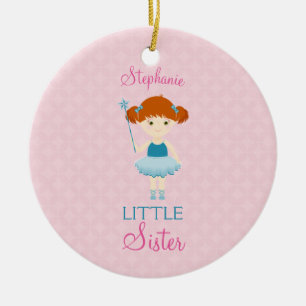 Sweet Ballerina Little Sister Julgransprydnad Keramik