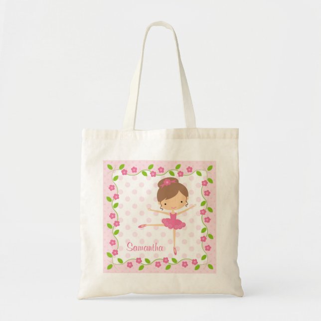 Sweet Ballerina Tote Bag Tygkasse (Framsidan)