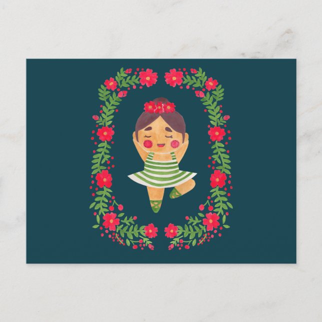 Sweet Ballerina Vykort (Framsida)