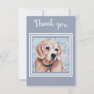 Sweet Beagle Puppy Tack Kort